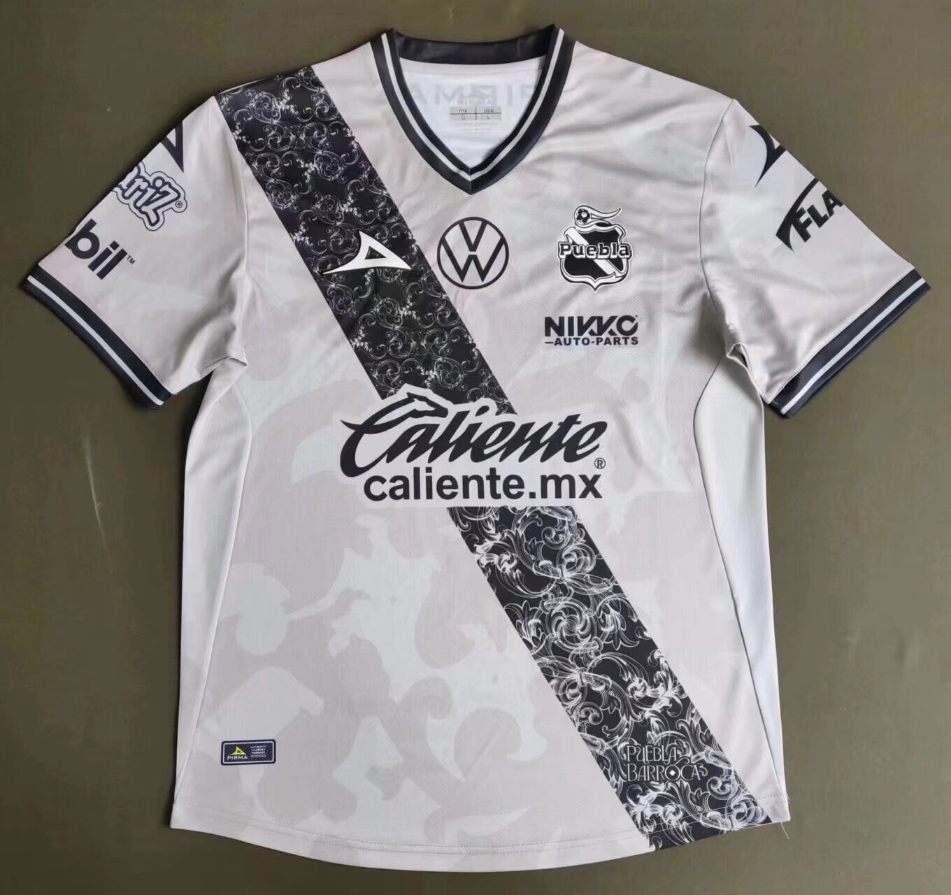 AAA Quality Puebla 23/24 Third Light Grey Soccer Jersey